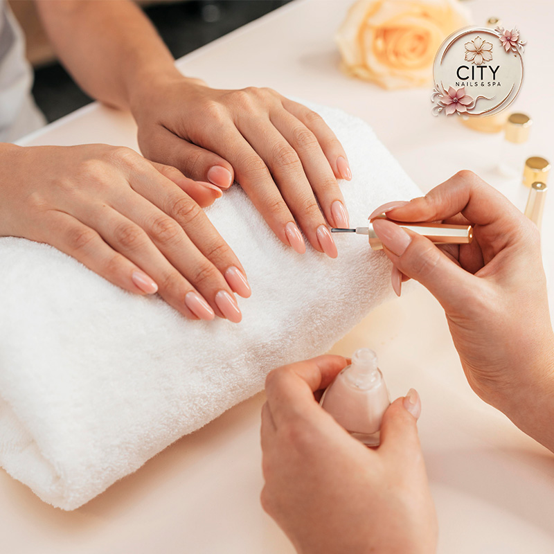 Professional manicure service at City Nails & Spa Canton